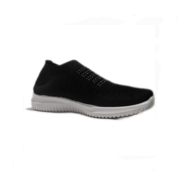 Walky Women Comfortable Sock Slip On Black Sneaker - Picture 4 of 8